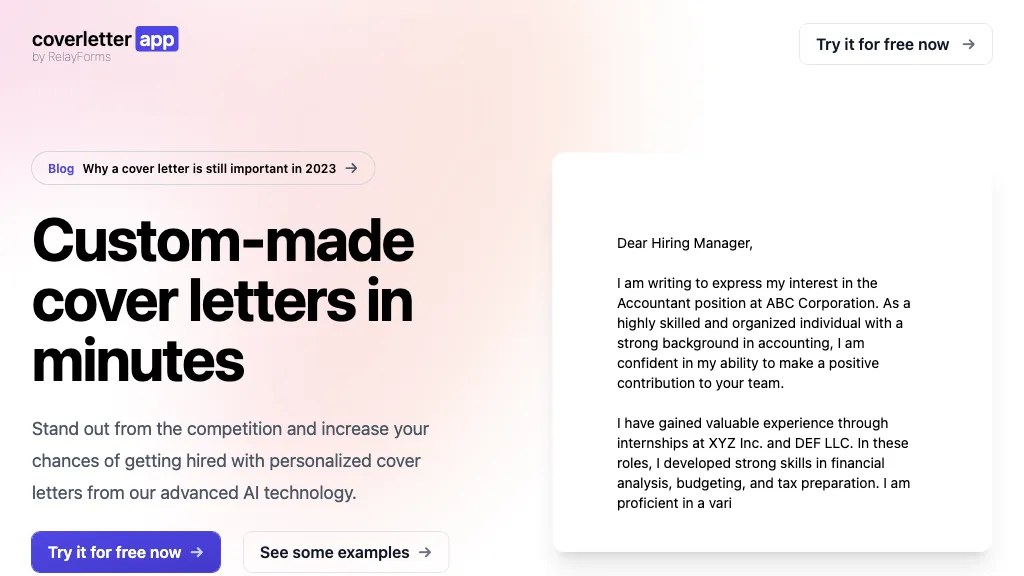 Coverletter.app