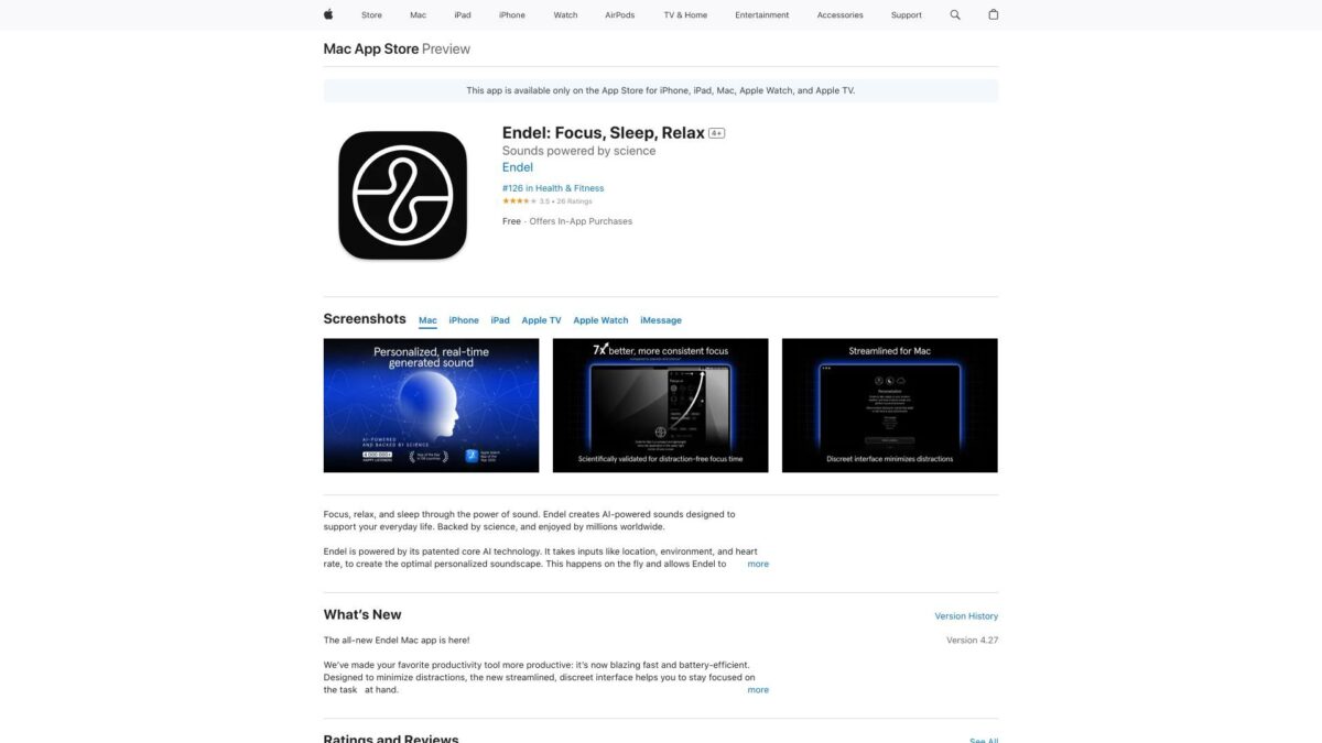 The New Endel For Mac