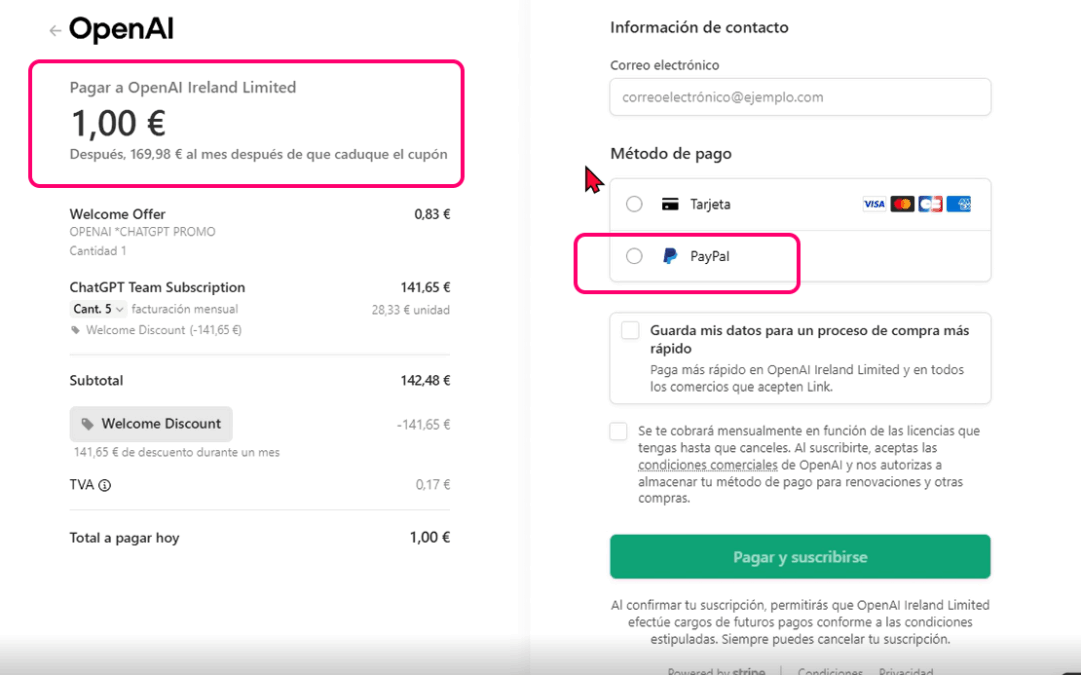 🧠 C&Oacute;Mo Conseguir Chatgpt Por Solo 1 Euro Durante Un Mes [Gu&Iacute;A Paso A Paso 2025]